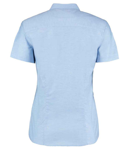 Kustom Kit Ladies Short Sleeve Tailored Workwear Oxford Shirt