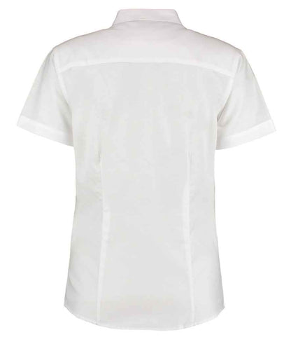 Kustom Kit Ladies Short Sleeve Tailored Workwear Oxford Shirt