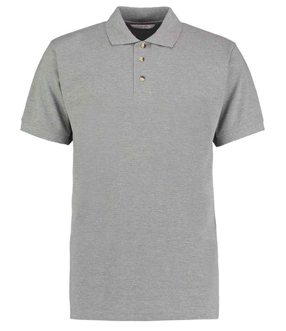 Kustom Kit Workwear Piqué Polo Shirt in Heather Grey