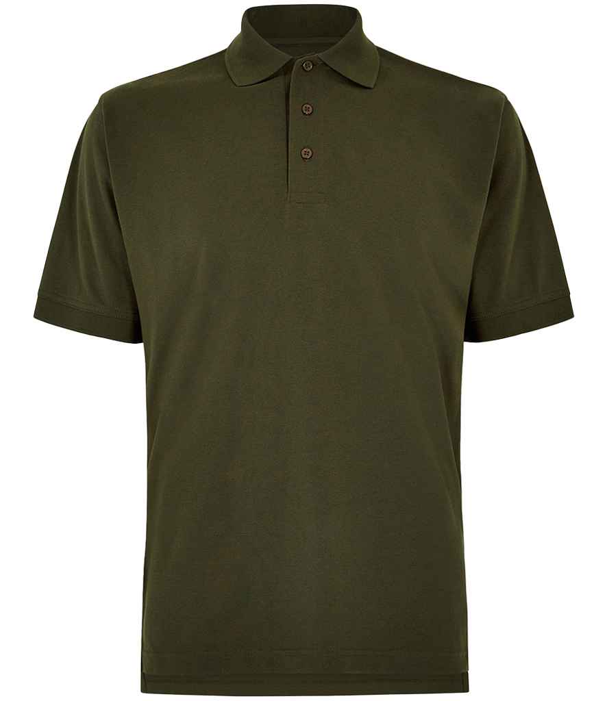 Kustom Kit Klassic Poly/Cotton Piqué Polo Shirt in Army Green
