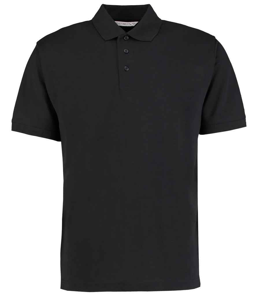 Kustom Kit Klassic Poly/Cotton Piqué Polo Shirt in Black