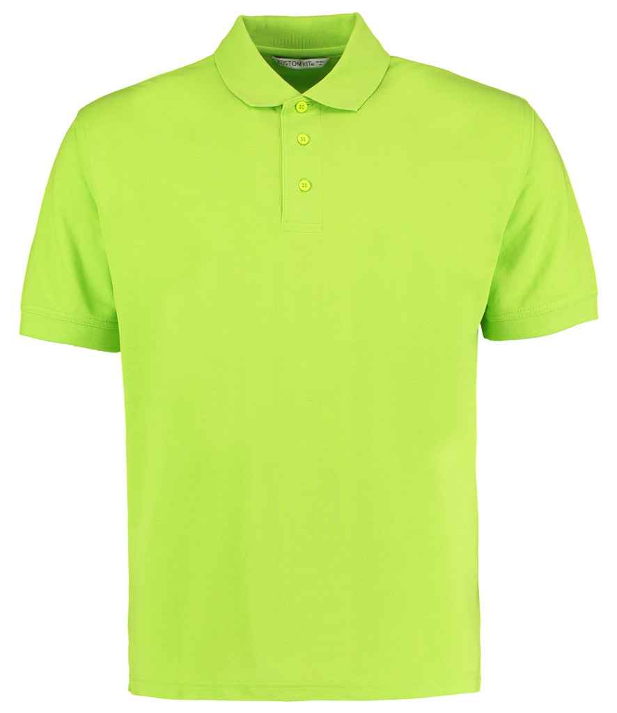 Kustom Kit Klassic Poly/Cotton Piqué Polo Shirt in Lime Green