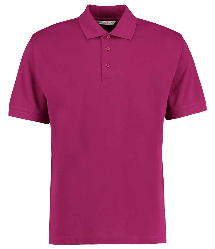 Kustom Kit Klassic Poly/Cotton Piqué Polo Shirt in Magenta