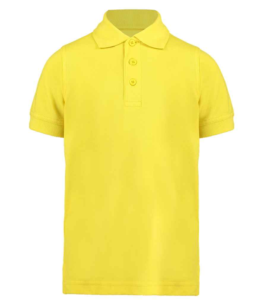 Kustom Kit Kids Klassic Poly/Cotton Piqué Polo Shirt in Canary