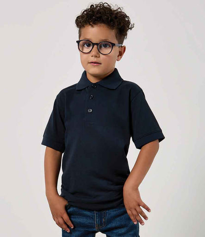 Kustom Kit Kids Klassic Poly/Cotton Piqué Polo Shirt - model image