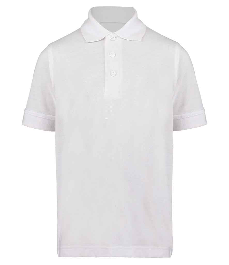 Kustom Kit Kids Klassic Poly/Cotton Piqué Polo Shirt in White