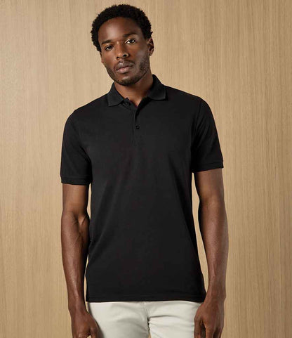 Kustom Kit Klassic Heavy Slim Fit Piqué Polo Shirt - model image