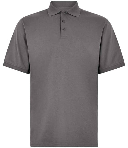 Kustom Kit Regular Fit Superwash® 60°C Jersey Polo Shirt in Charcoal