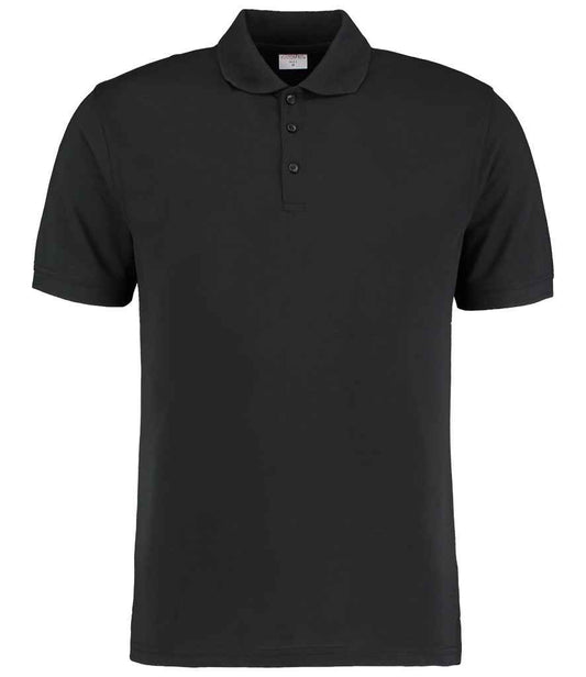Kustom Kit Klassic Slim Fit Poly/Cotton Piqué Polo Shirt - Black