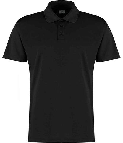 Kustom Kit Cooltex® Plus Micro Mesh Polo Shirt in Black