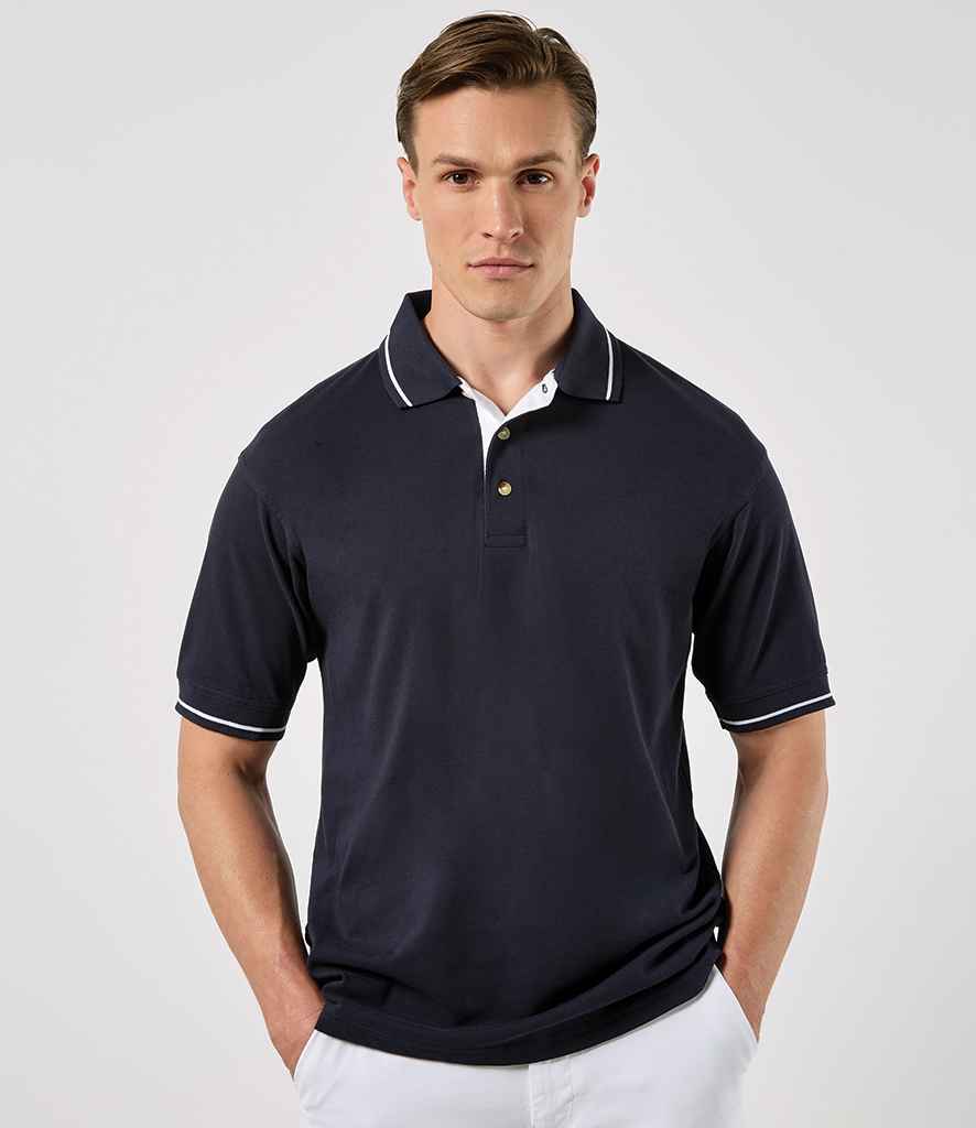 Kustom Kit St Mellion Tipped Cotton Piqué Polo Shirt
