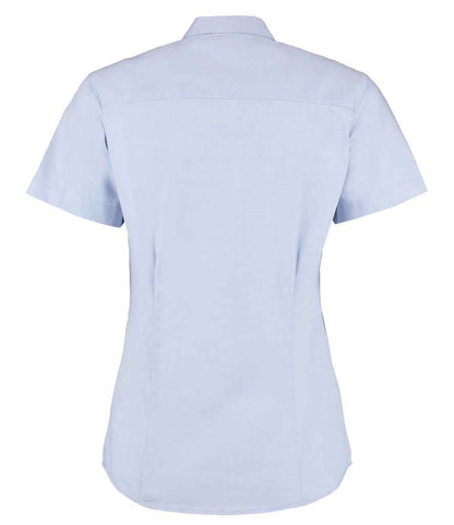 Kustom Kit Ladies Premium Short Sleeve Tailored Oxford Shirt