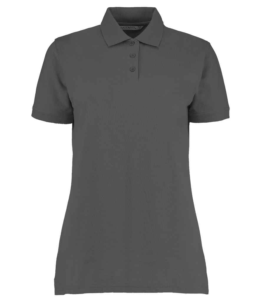 Kustom Kit Ladies Klassic Poly/Cotton Piqué Polo Shirt in Charcoal