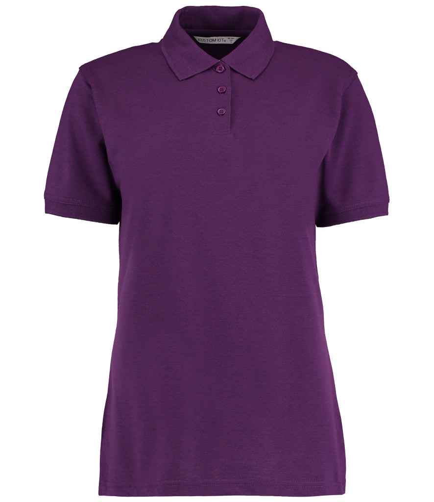 Kustom Kit Ladies Klassic Poly/Cotton Piqué Polo Shirt in Dark Purple