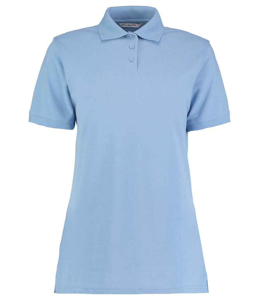 Kustom Kit Ladies Klassic Poly/Cotton Piqué Polo Shirt in Light Blue