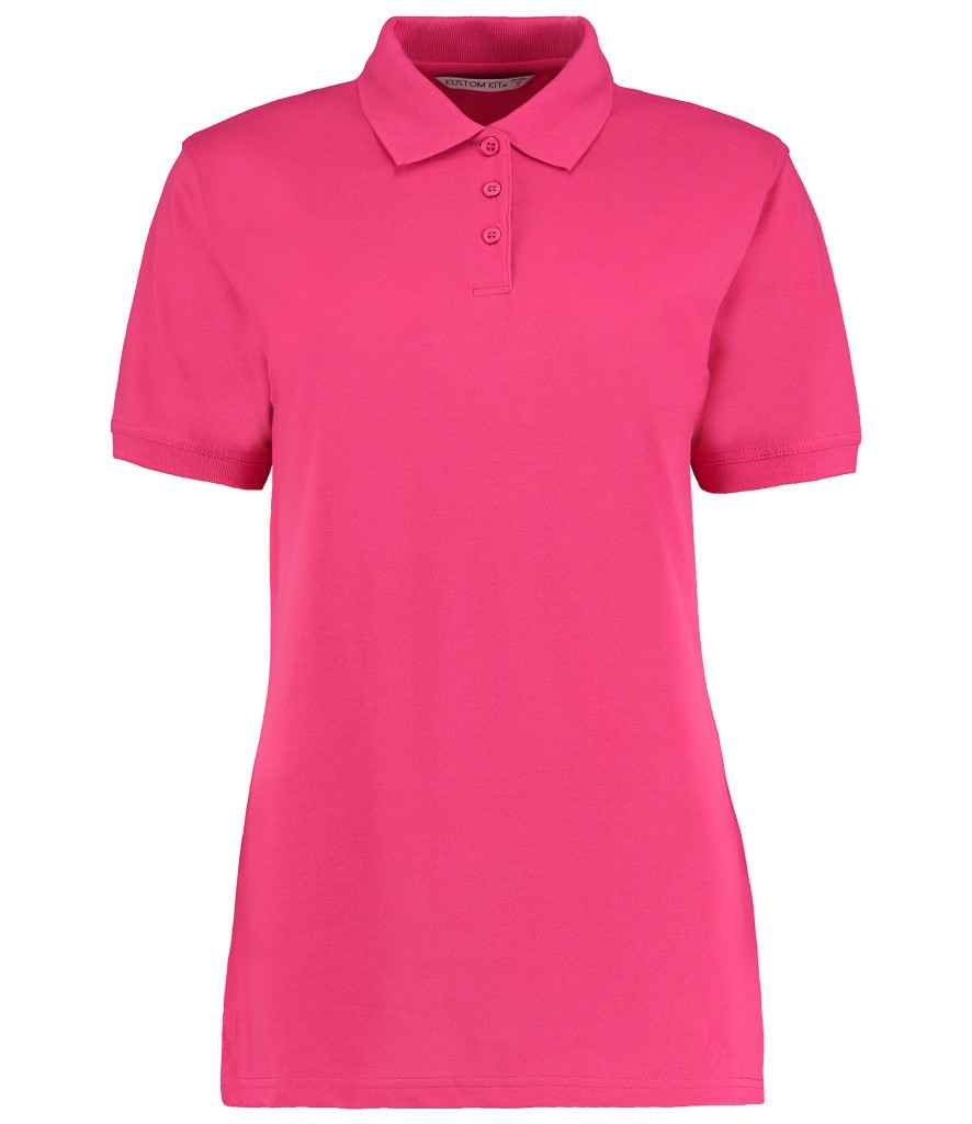 Kustom Kit Ladies Klassic Poly/Cotton Piqué Polo Shirt in Raspberry