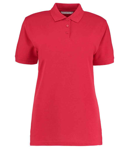 Kustom Kit Ladies Klassic Poly/Cotton Piqué Polo Shirt in Red