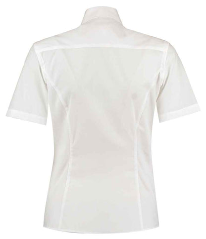 Kustom Kit Ladies Short Sleeve Tailored Business Shirt