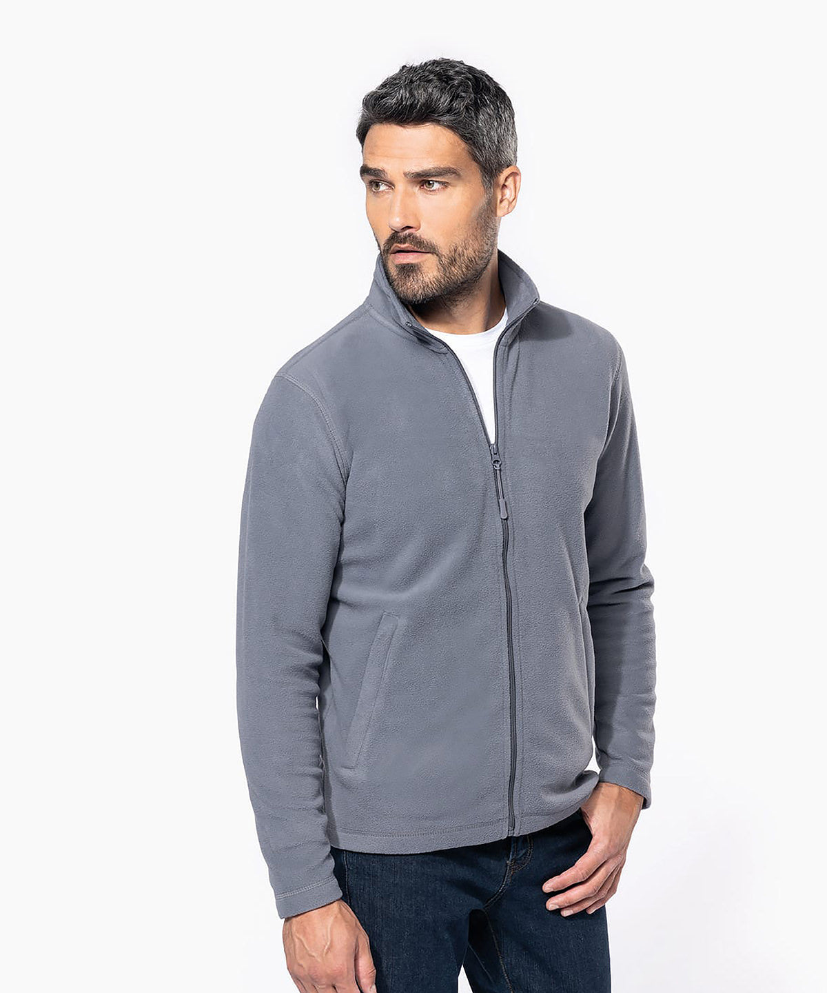 Kariban Full-zip microfleece jacket Black