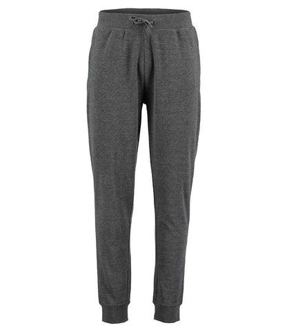 Kustom Kit Slim Fit Sweat Pants in Dark Grey Marl