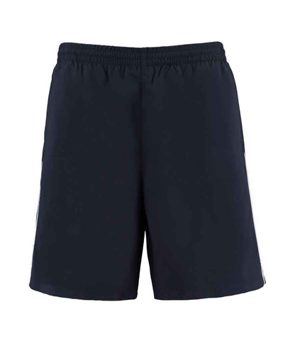 Kustom Kit Track Shorts in Navy/White
