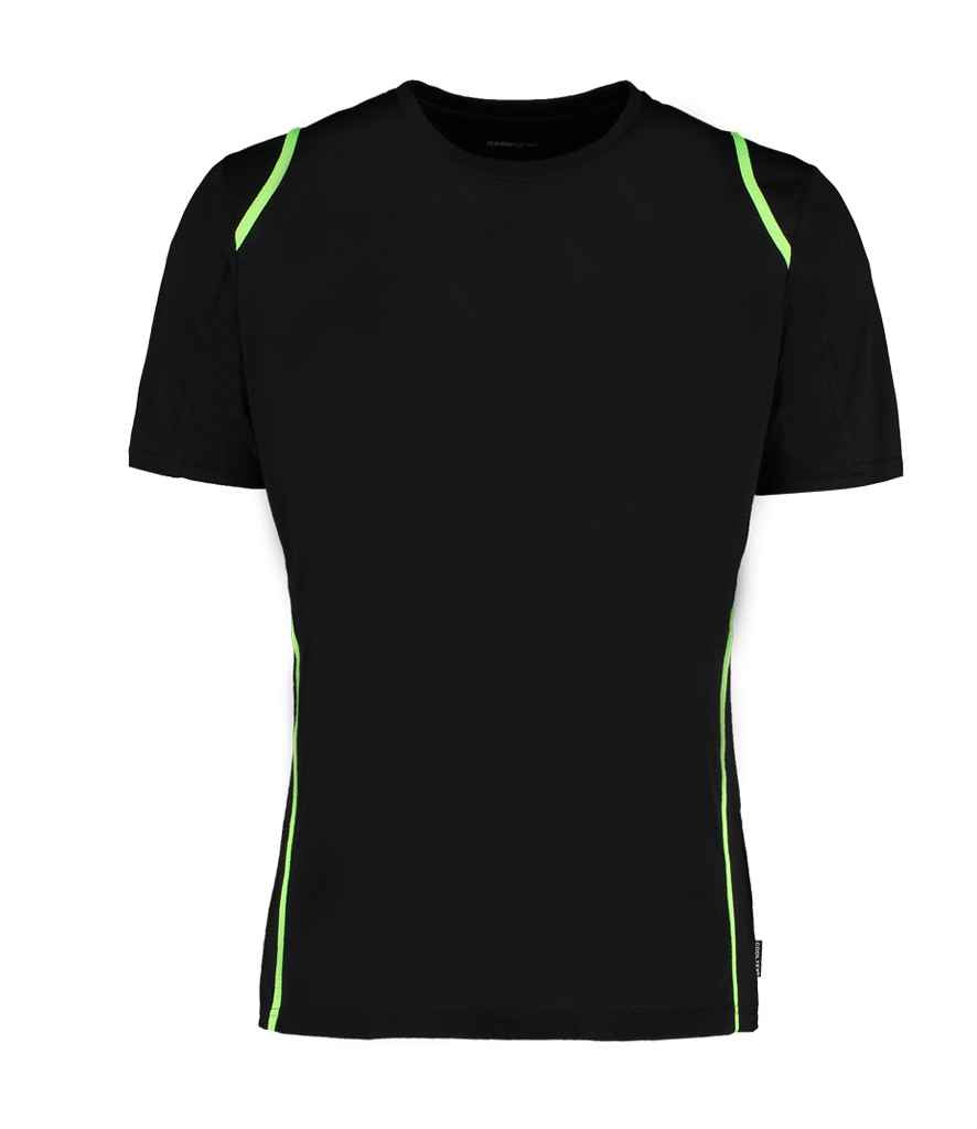 Kustom Kit Cooltex® T-Shirt in Black/Lime Green
