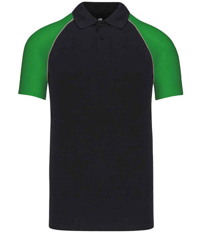 Kariban Kariban Baseball Cotton Piqué Polo Shirt