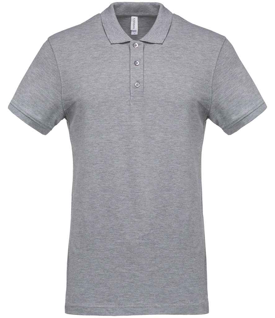 Kariban Kariban Short Sleeve Piqué Polo Shirt Oxford Grey