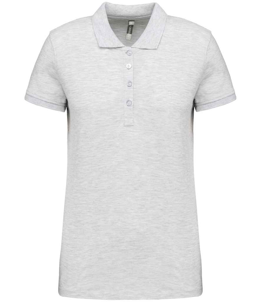 Kariban Kariban Ladies Short Sleeve Piqué Polo Shirt Ash Heather