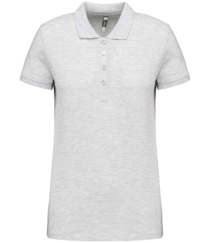 Kariban Kariban Ladies Short Sleeve Piqué Polo Shirt Ash Heather