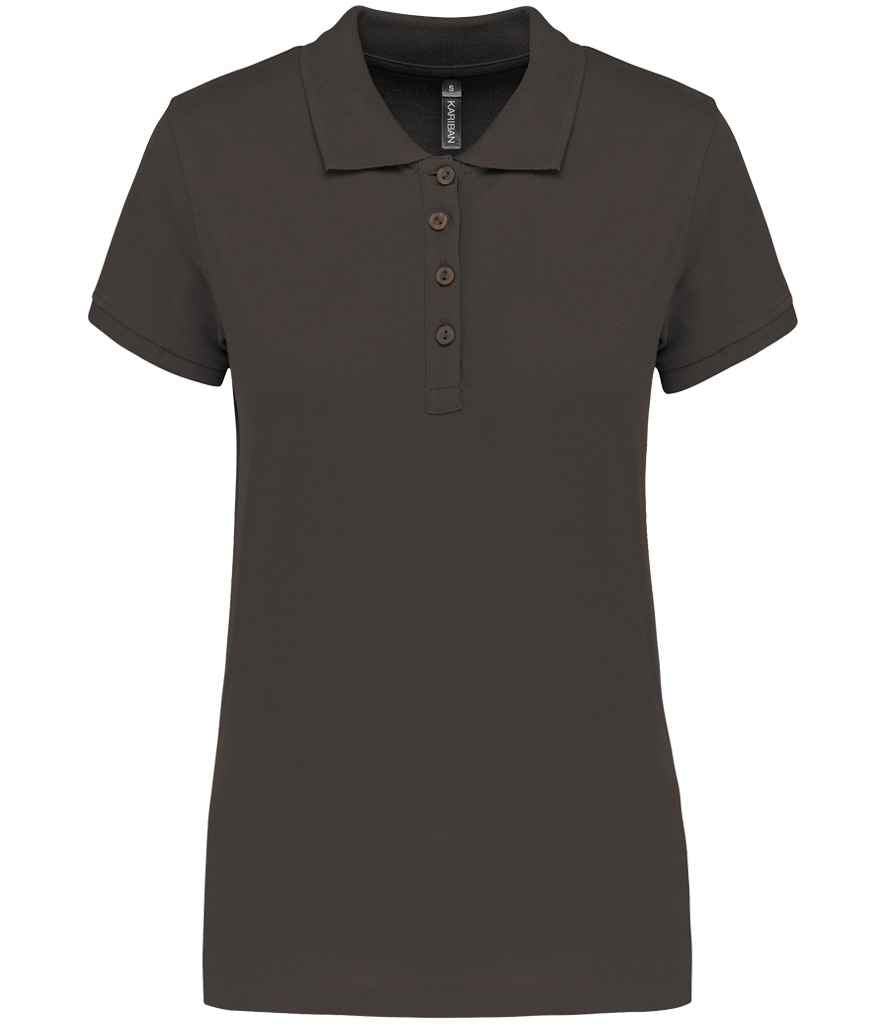 Kariban Kariban Ladies Short Sleeve Piqué Polo Shirt Dark Grey