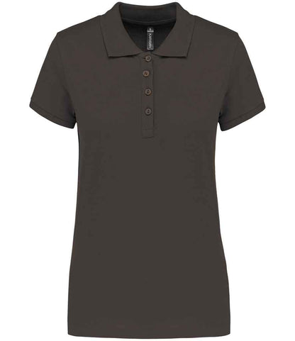 Kariban Kariban Ladies Short Sleeve Piqué Polo Shirt Dark Grey