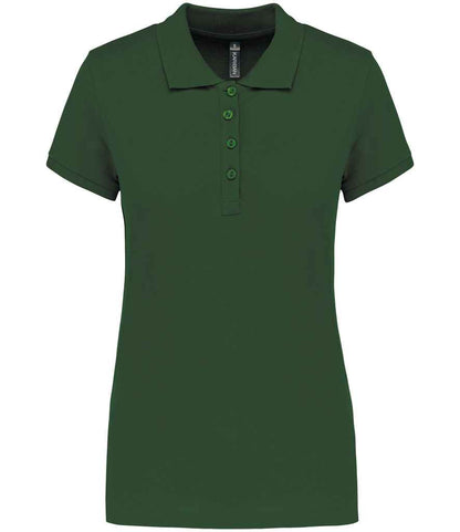 Kariban Kariban Ladies Short Sleeve Piqué Polo Shirt Forest Green