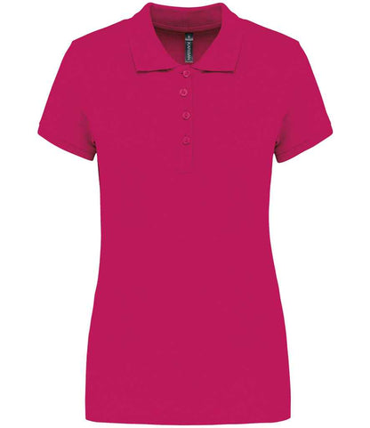 Kariban Kariban Ladies Short Sleeve Piqué Polo Shirt Fuchsia