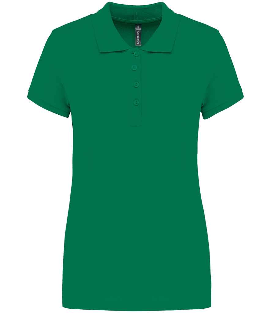 Kariban Kariban Ladies Short Sleeve Piqué Polo Shirt Kelly Green