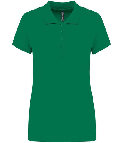 Kariban Kariban Ladies Short Sleeve Piqué Polo Shirt Kelly Green