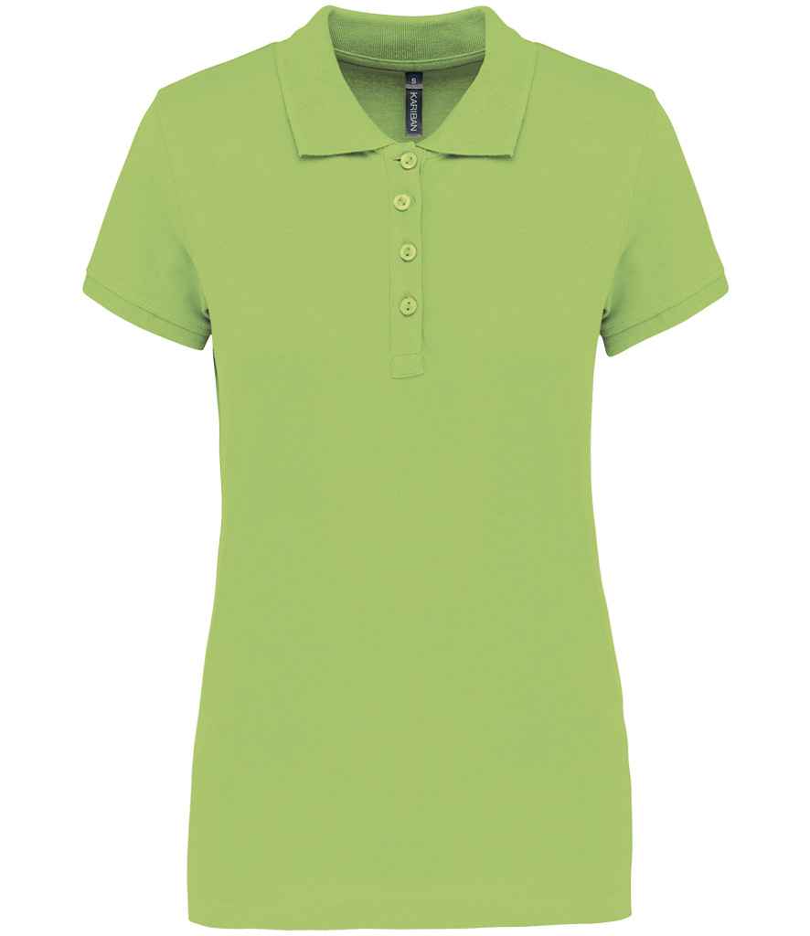 Kariban Kariban Ladies Short Sleeve Piqué Polo Shirt Lime Green