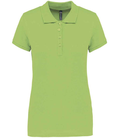Kariban Kariban Ladies Short Sleeve Piqué Polo Shirt Lime Green