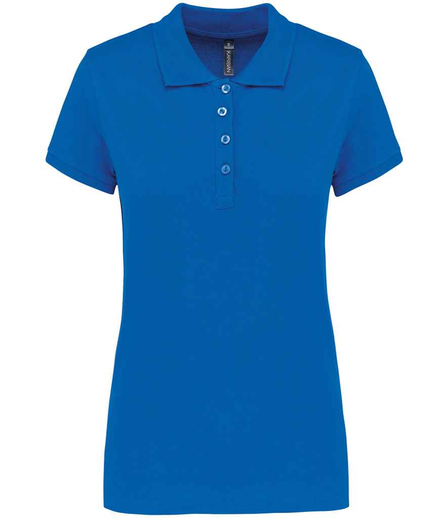 Kariban Kariban Ladies Short Sleeve Piqué Polo Shirt Light Royal Blue