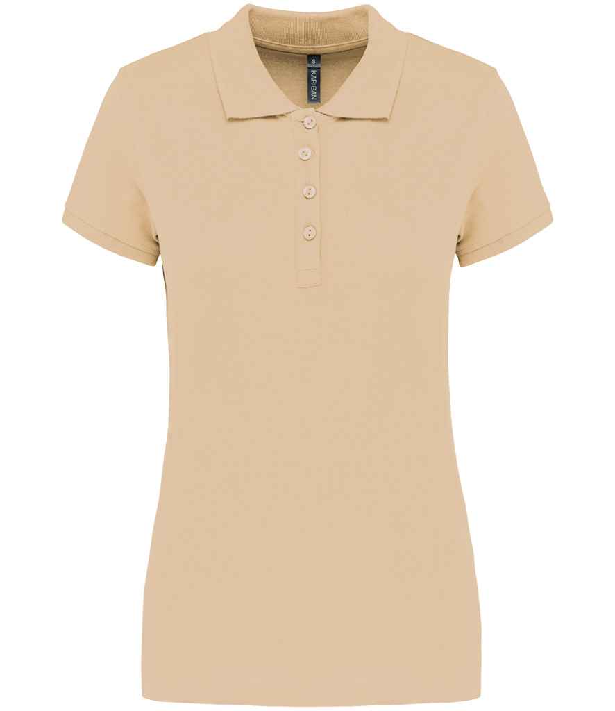 Kariban Kariban Ladies Short Sleeve Piqué Polo Shirt Light Sand