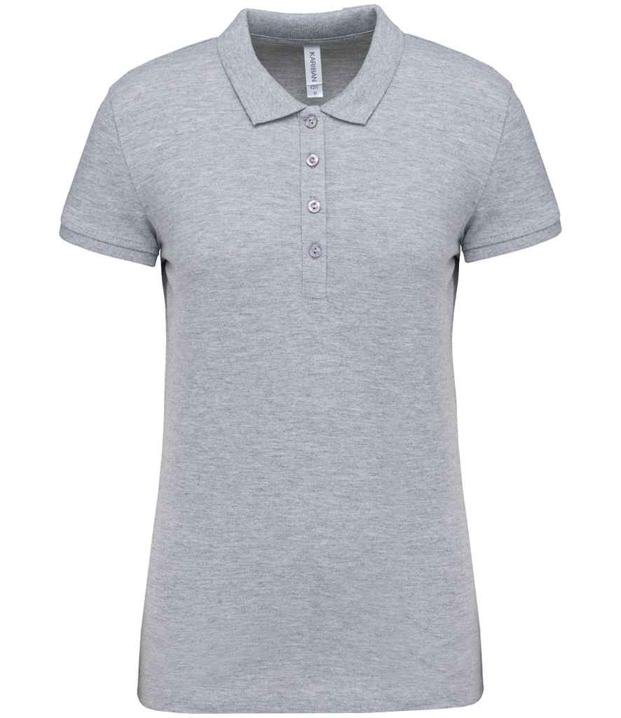 Kariban Kariban Ladies Short Sleeve Piqué Polo Shirt Oxford Grey