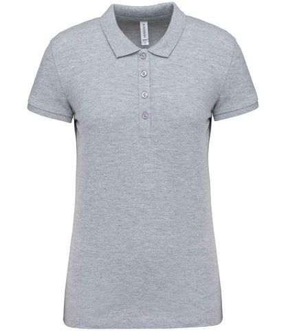 Kariban Kariban Ladies Short Sleeve Piqué Polo Shirt Oxford Grey