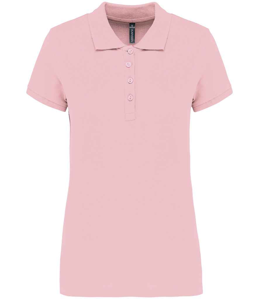 Kariban Kariban Ladies Short Sleeve Piqué Polo Shirt Pale Pink