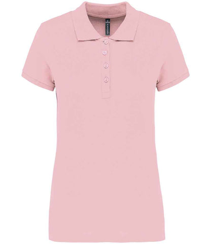 Kariban Kariban Ladies Short Sleeve Piqué Polo Shirt Pale Pink