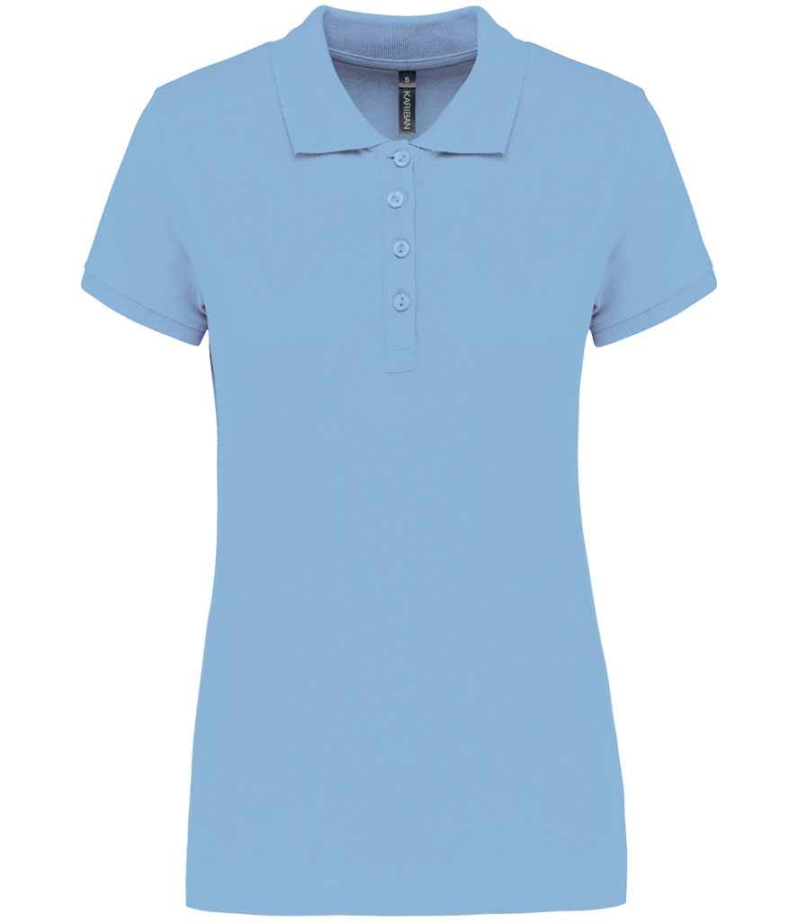 Kariban Kariban Ladies Short Sleeve Piqué Polo Shirt Sky Blue