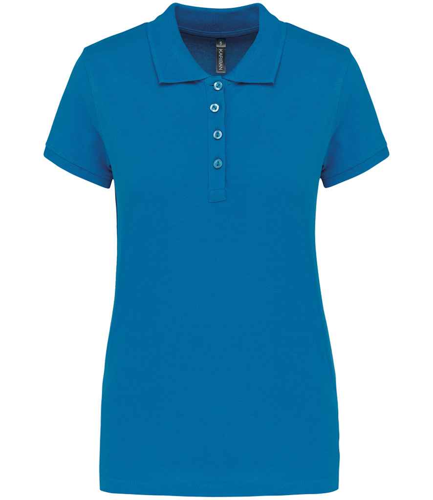 Kariban Kariban Ladies Short Sleeve Piqué Polo Shirt Tropical Blue