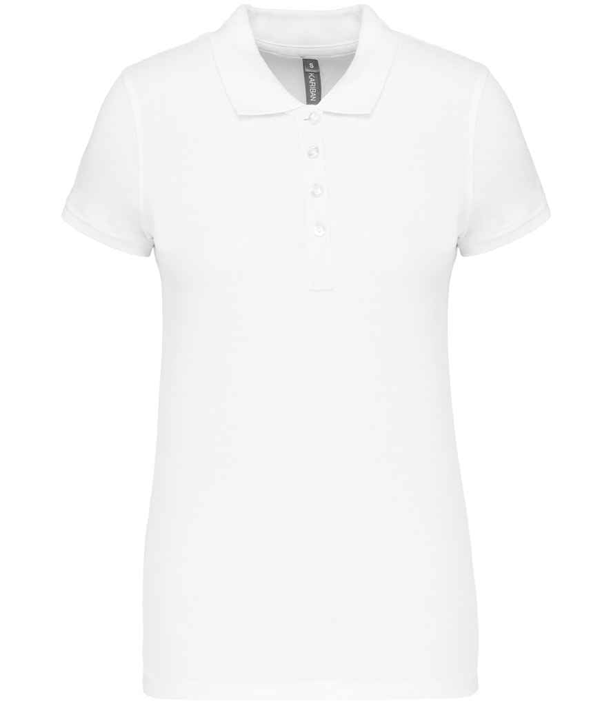 Kariban Kariban Ladies Short Sleeve Piqué Polo Shirt White