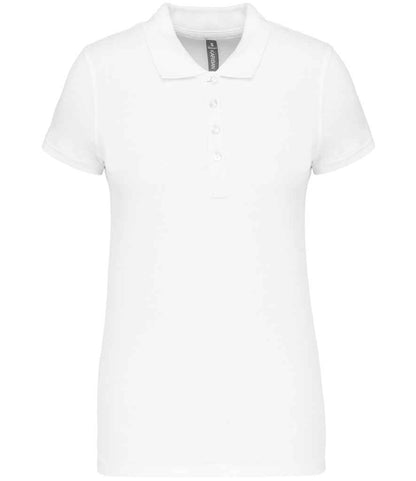 Kariban Kariban Ladies Short Sleeve Piqué Polo Shirt White