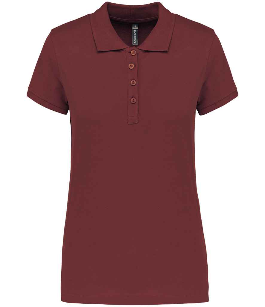 Kariban Kariban Ladies Short Sleeve Piqué Polo Shirt Wine