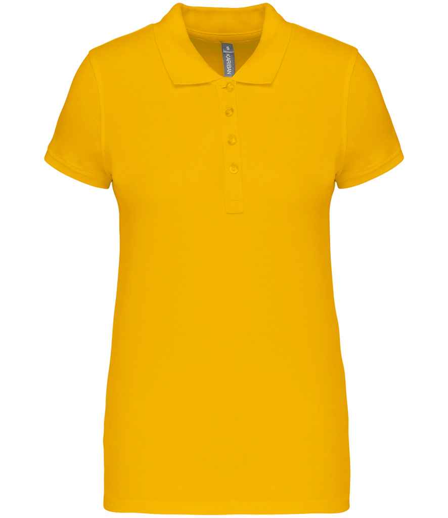 Kariban Kariban Ladies Short Sleeve Piqué Polo Shirt Yellow